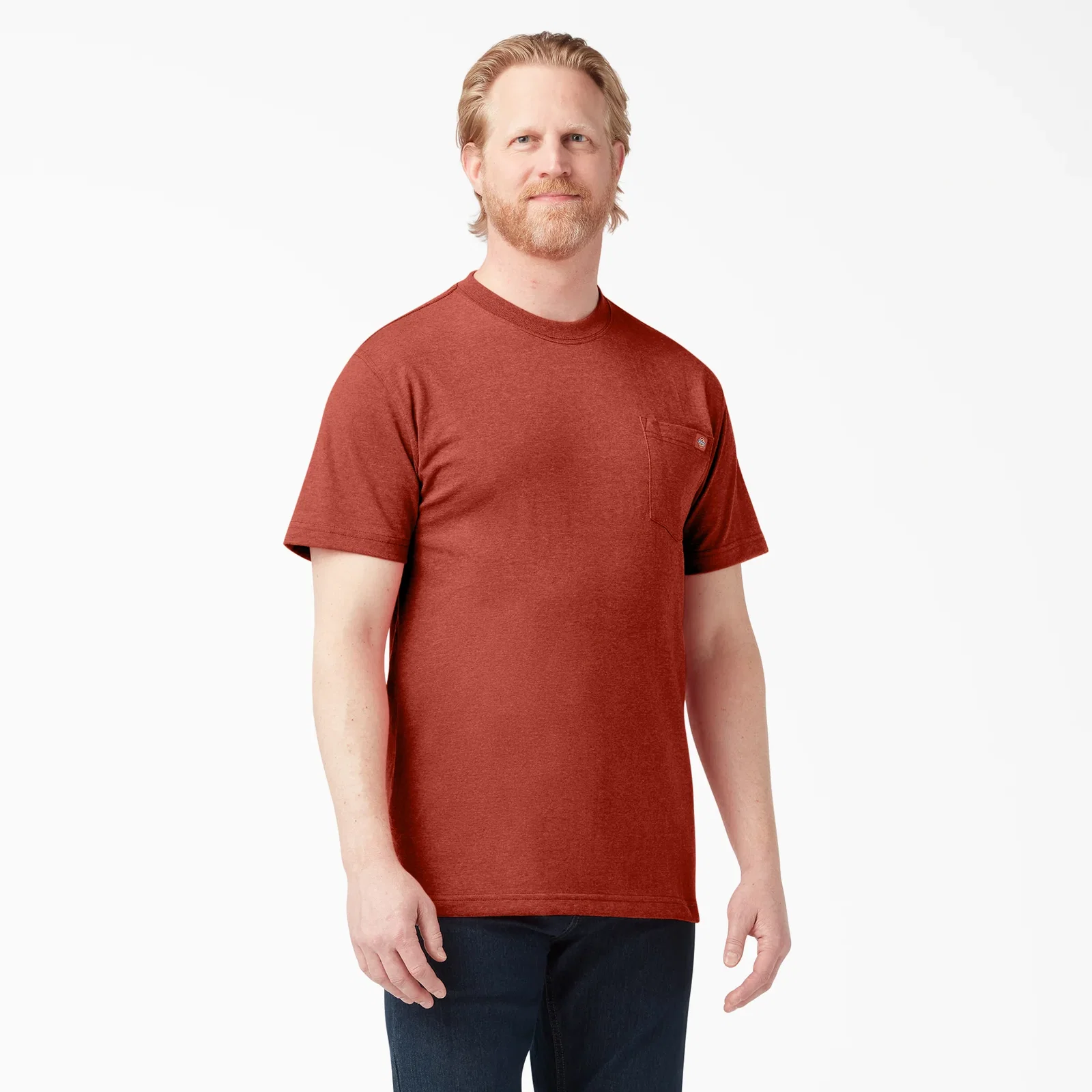 Image of Heavyweight Heathered Pocket T-Shirt