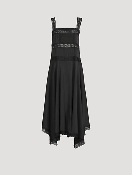 Sandwashed Silk Satin Long Slip Dress
