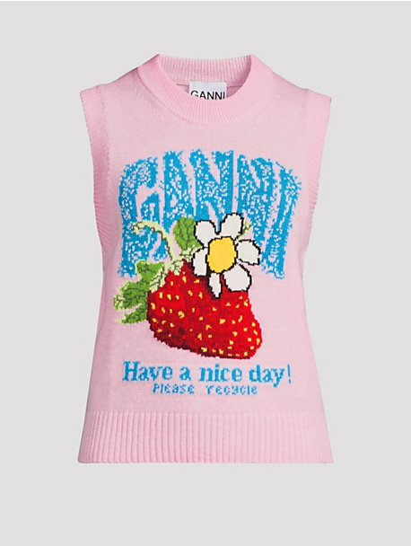 Graphic Wool Vest