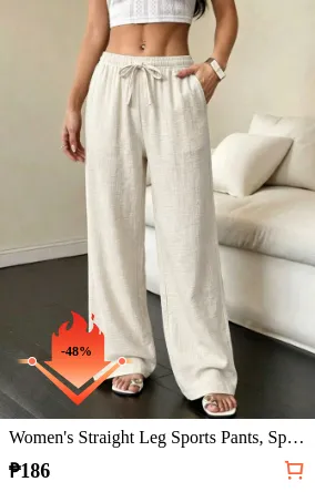 Women s Straight Leg Sports Pants...