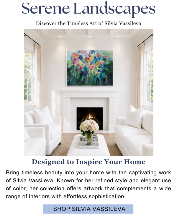 Serene Landscapes: Discover the Timeless Art of Silvia Vassileva - Designed to inspire your home. Bring timeless beauty into your home with the captivating work of Silvia Vassileva. Known for her refined style and elegant use of color, her collection offers artwork that complements a wide range of interiors with effortless sophistication.
