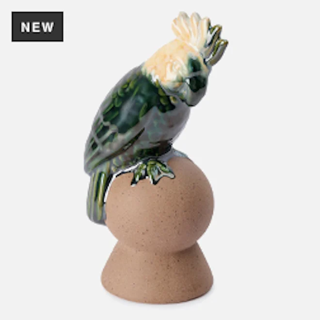 Thread Office Ceramic Green Cockatoo