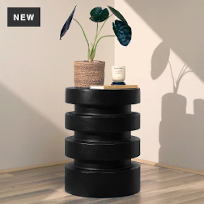 Humble & Mash Black Castle Side Table