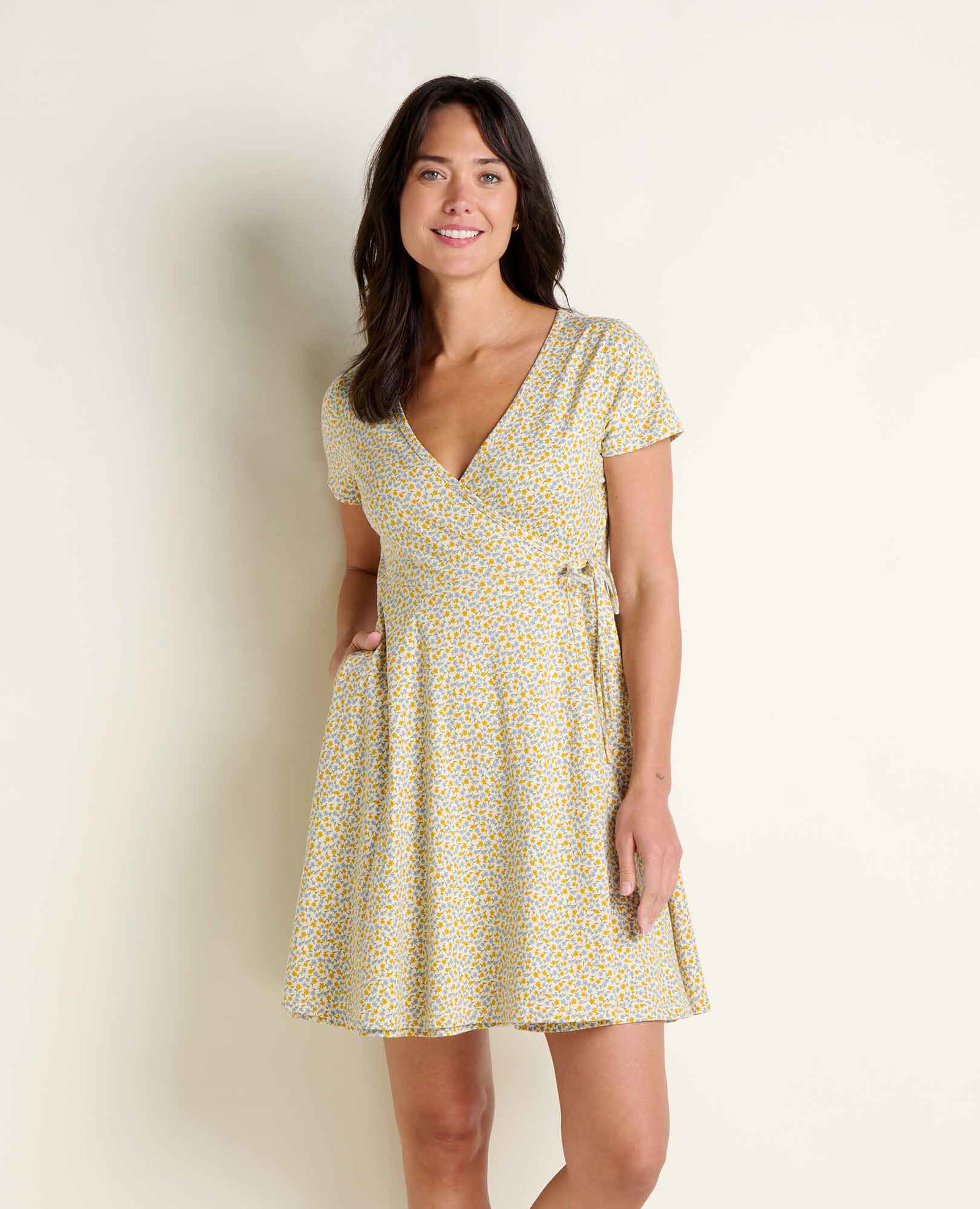 Image of Freesia Wrap Dress