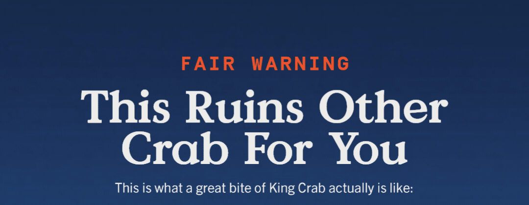 King Crab getting butter dipped 