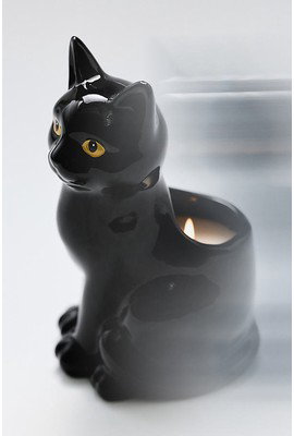 Black Cat Gourmand Pumpkin Sweet Vanilla Ceramic Candle