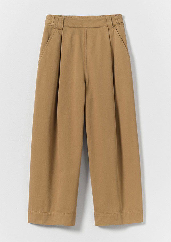 Cotton Pleat Front Trousers