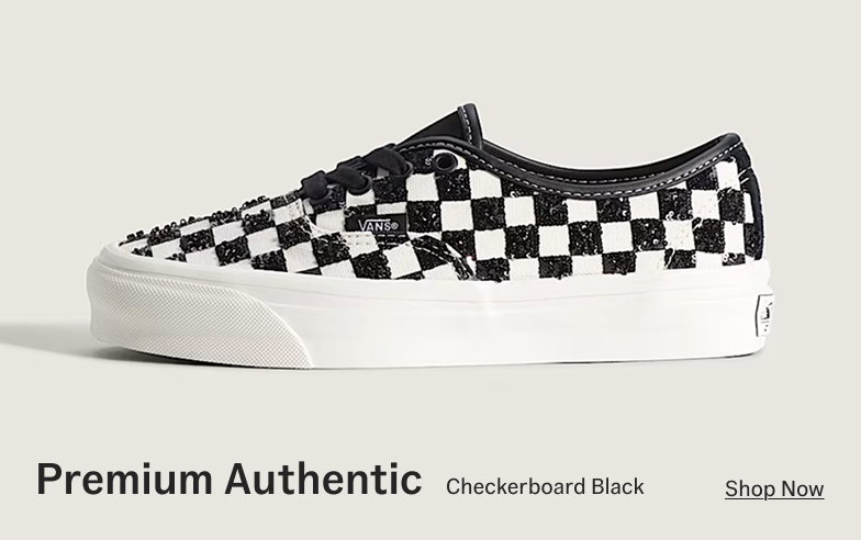 Checkerboard Black Premium Authentic Shoe