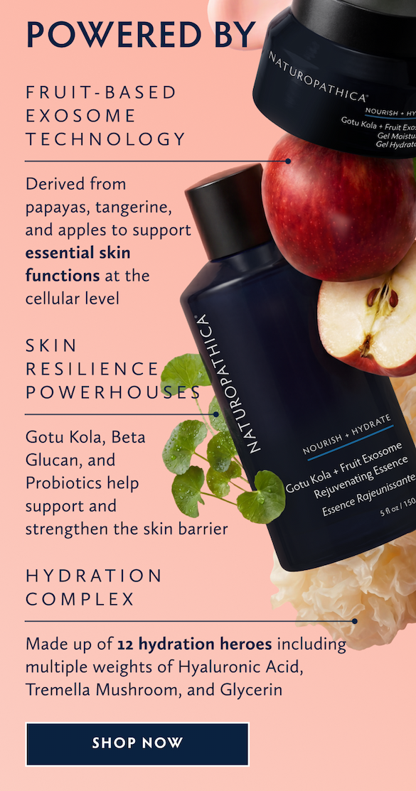 Powered by Fruit Exosome Technology, Skin Resilience Powerhouses, Hydration Complex