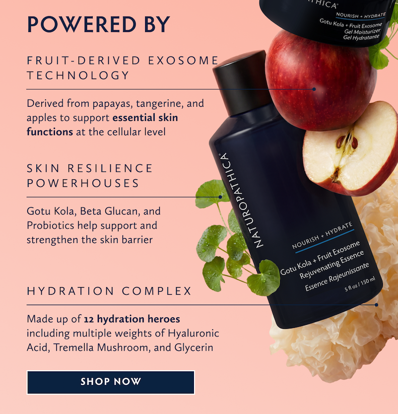 Powered by Fruit Exosome Technology, Skin Resilience Powerhouses, Hydration Complex