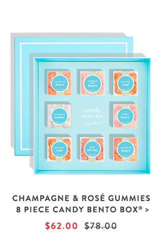 Champagne & Rosé Gummies 8 Piece Candy Bento Box®