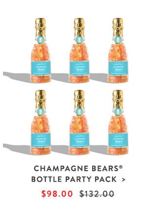 Champagne Bears® Celebration Bottle - Party Pack of 6