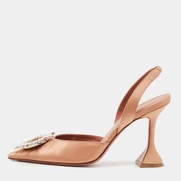 Begum Size 38 Gold Satin Sling