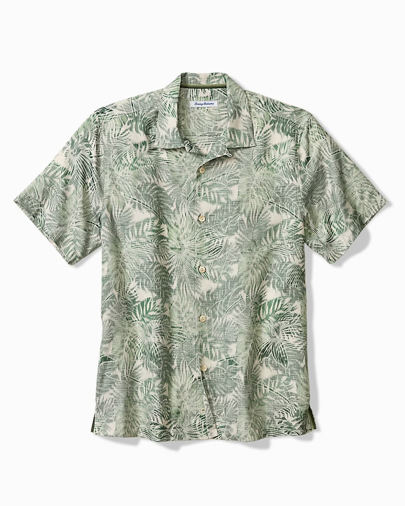 Image of Frond Visions Silk-Blend Camp Shirt