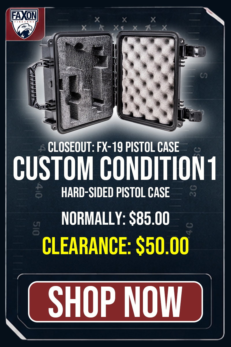 CLOSEOUT: FX19 Pistol case - Custom Condition 1 Case