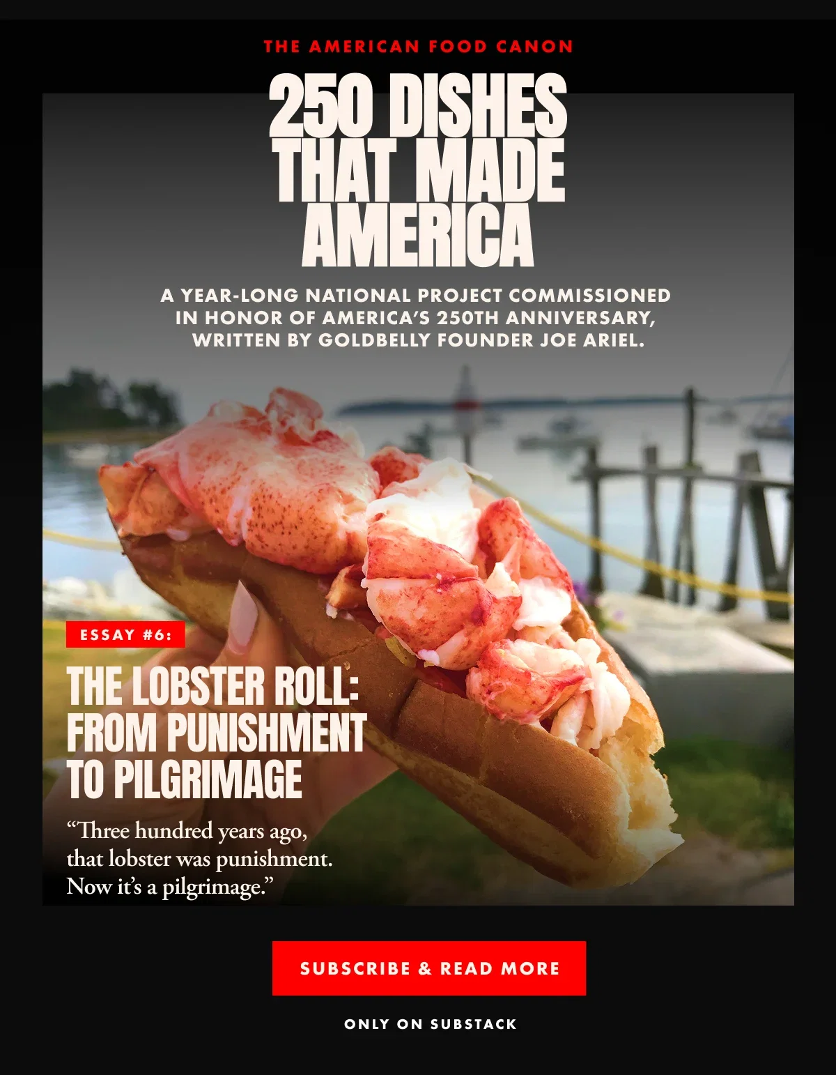 Substack - Lobster Roll: From Punishment to Pilgrimage