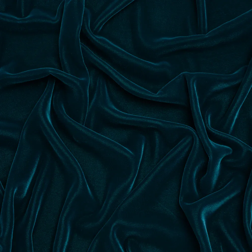 Image of Polyester Micro Velvet - Teal