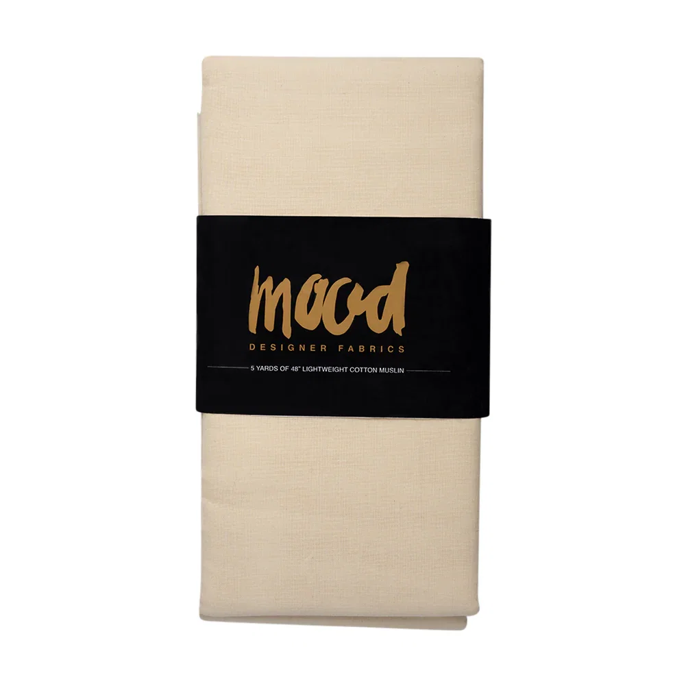 Image of Lightweight Cotton Muslin 5-yard Bundle - Natural 48