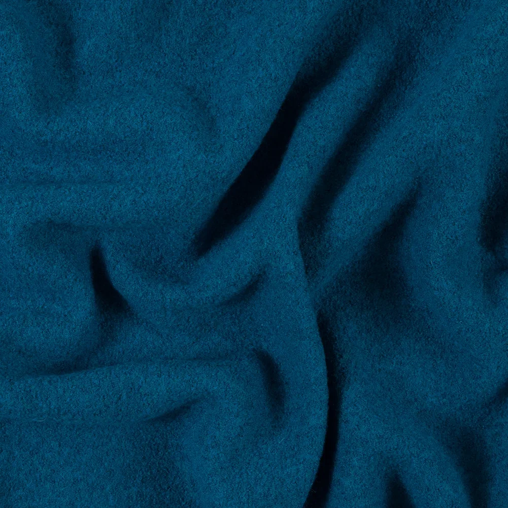 Image of Boiled Wool Coating Fabric - Turkish Tile Blue - Ketil Collection