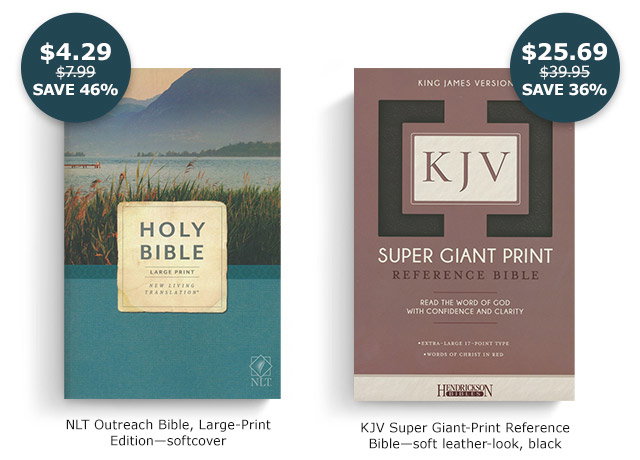 NLT Outreach Bible, Large Print | KJV Super Giant-Print Reference Bible