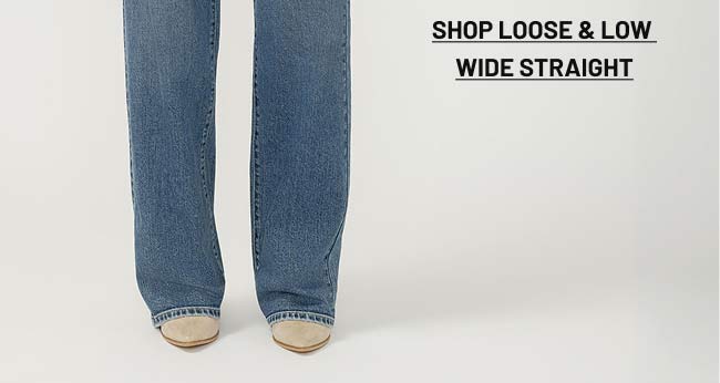 Shop loose & low wide straight