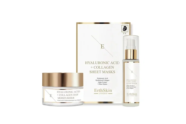 ErthSkin London - hyaluronic acid & collagen hydration renewal set
