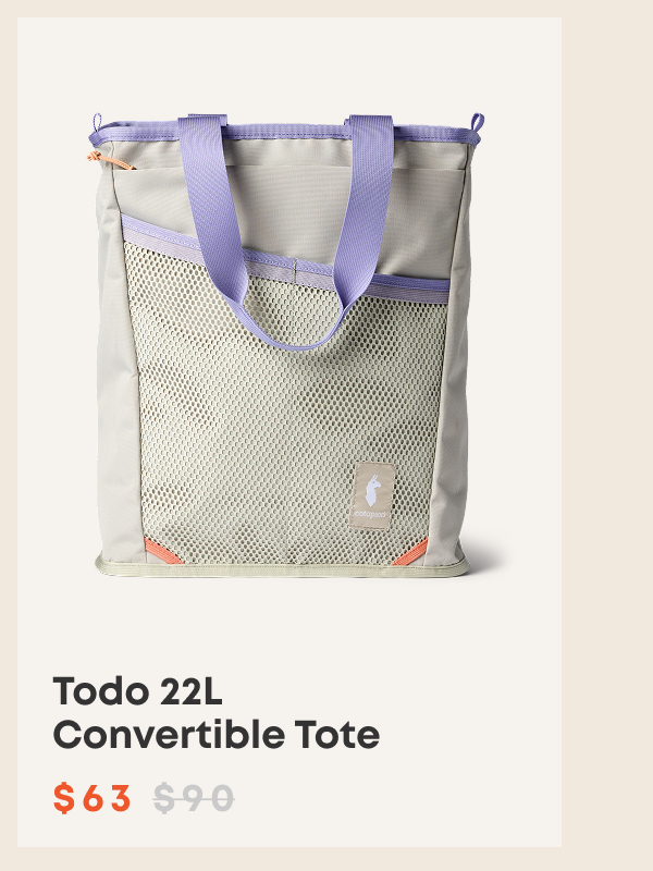 Todo 22L Convertible Tote