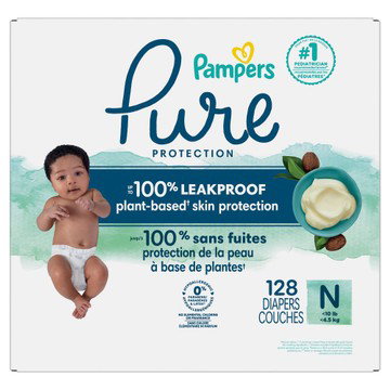 Pampers Pure Protection Diapers Shea Butter Liner Plant-Based