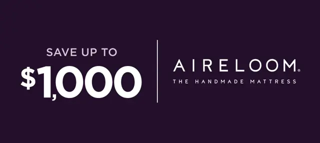 Save up to $1,000 on Aireloom mattress sets & $100 MC with any Aireloom Mattress Purchase | In-Store