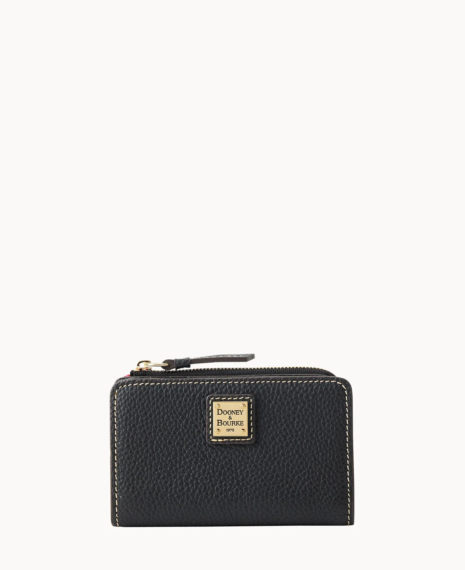 Image of Pebble Grain Zip Credit Card Wallet 14