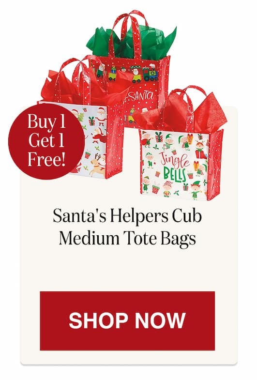 Santa's Helpers Cub Medium Tote Bags - BOGO [Click here to Shop Now]