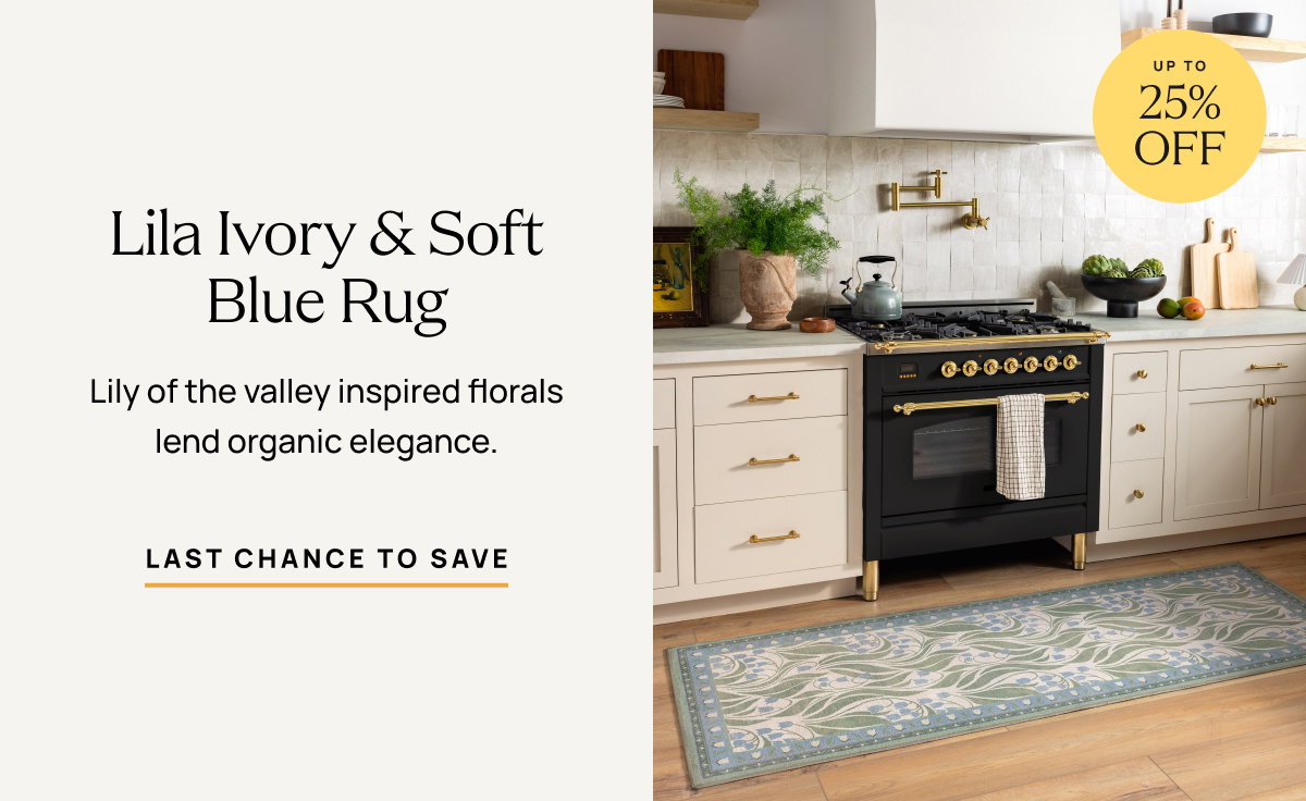Lila Ivory & Soft Blue Rug