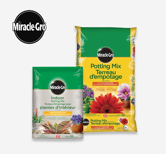 SAVE 25%* All MIRACLE GRO Potting Soils