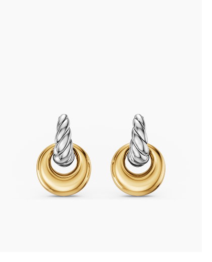 Sculpted Cable Drop Earrings
