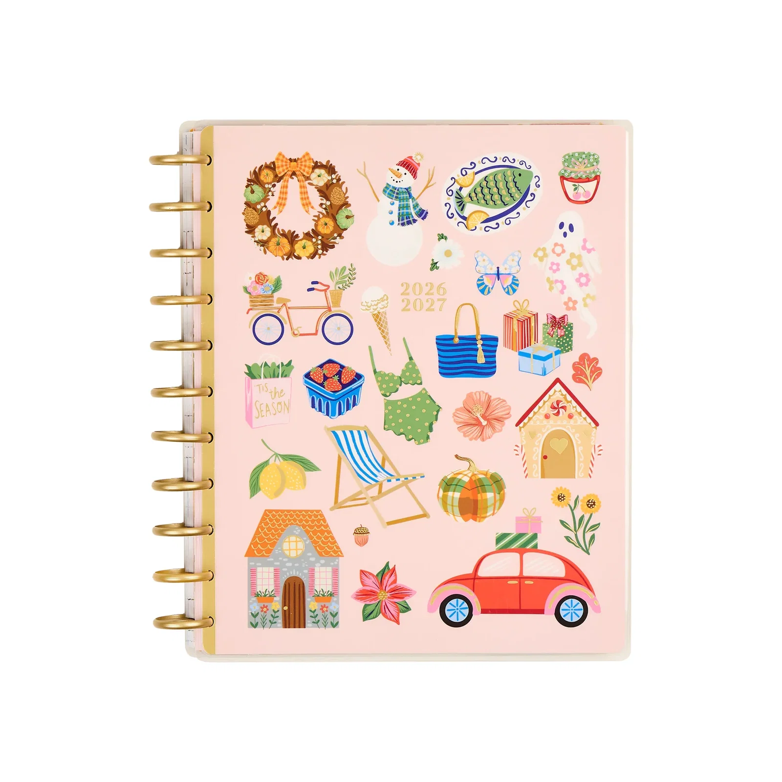 Image of 2026–2027 Seasonal Joy Customizable Teacher Planner - Big Teacher Layout - 12 Months