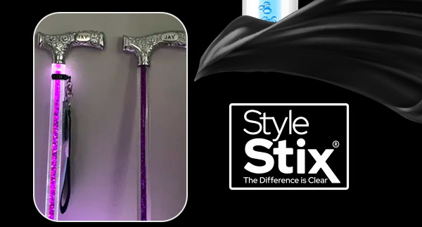 Lit up purple shaft