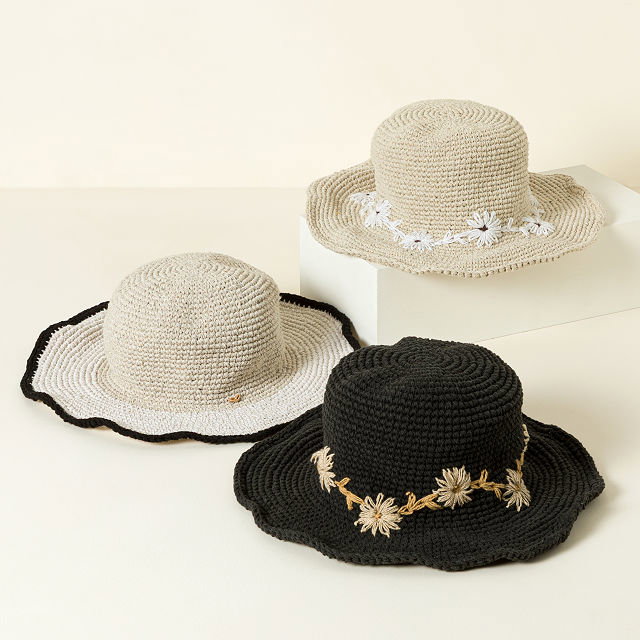 Packable Cotton Sun Hat with UPF 35