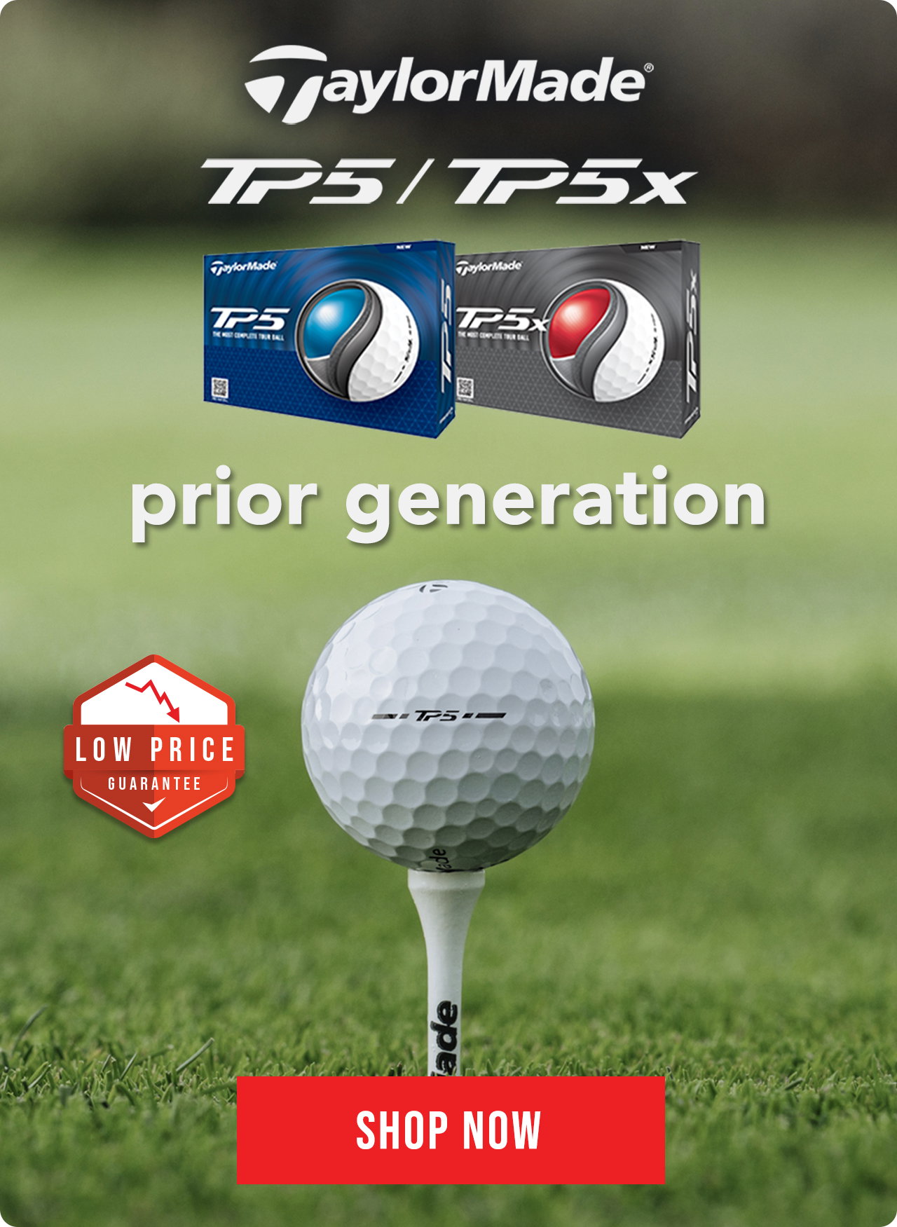 TaylorMade TP5/TP5x Prior Generation Golf Balls