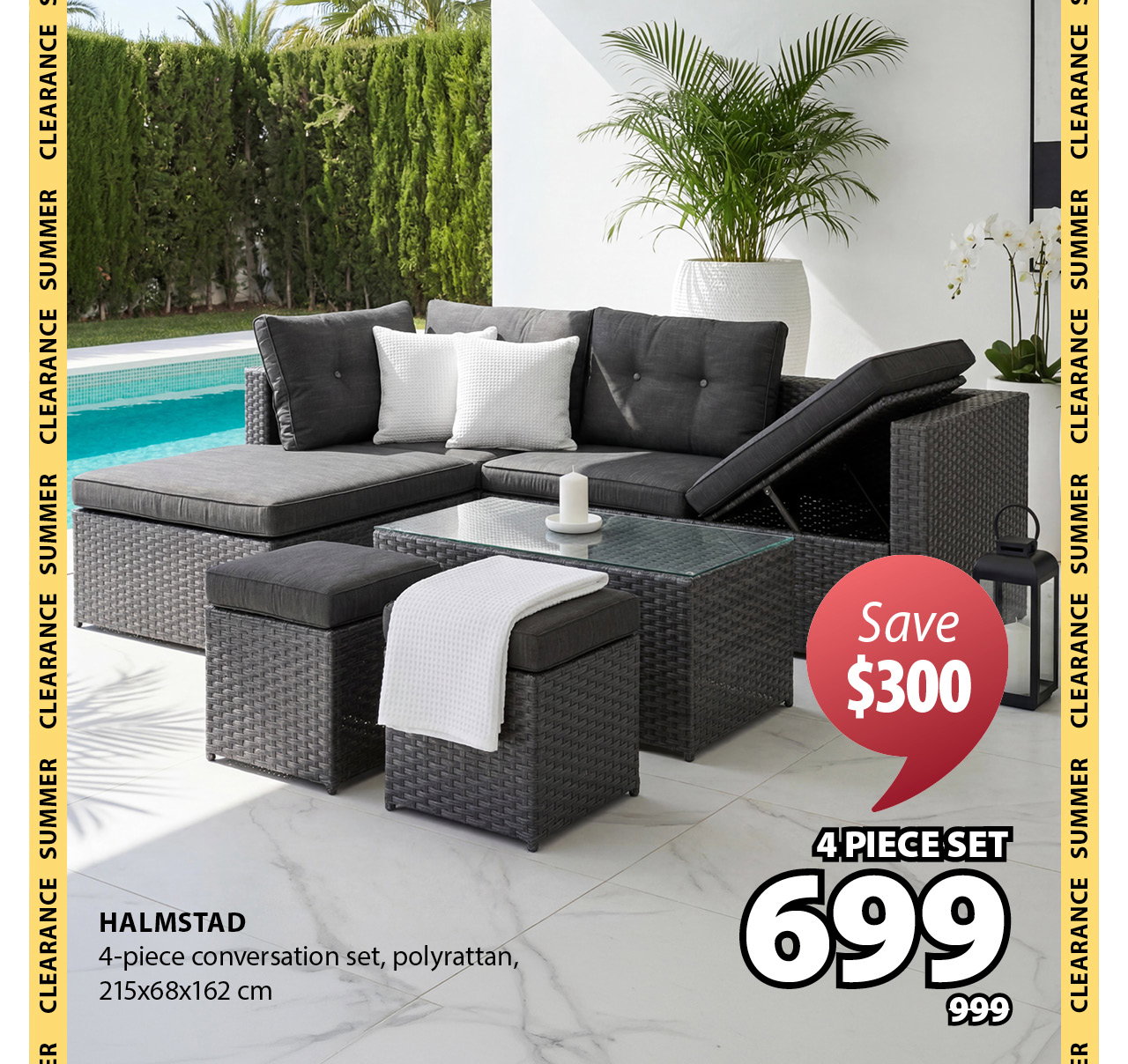 HALMSTAD 4-piece conversation set | Save $300
