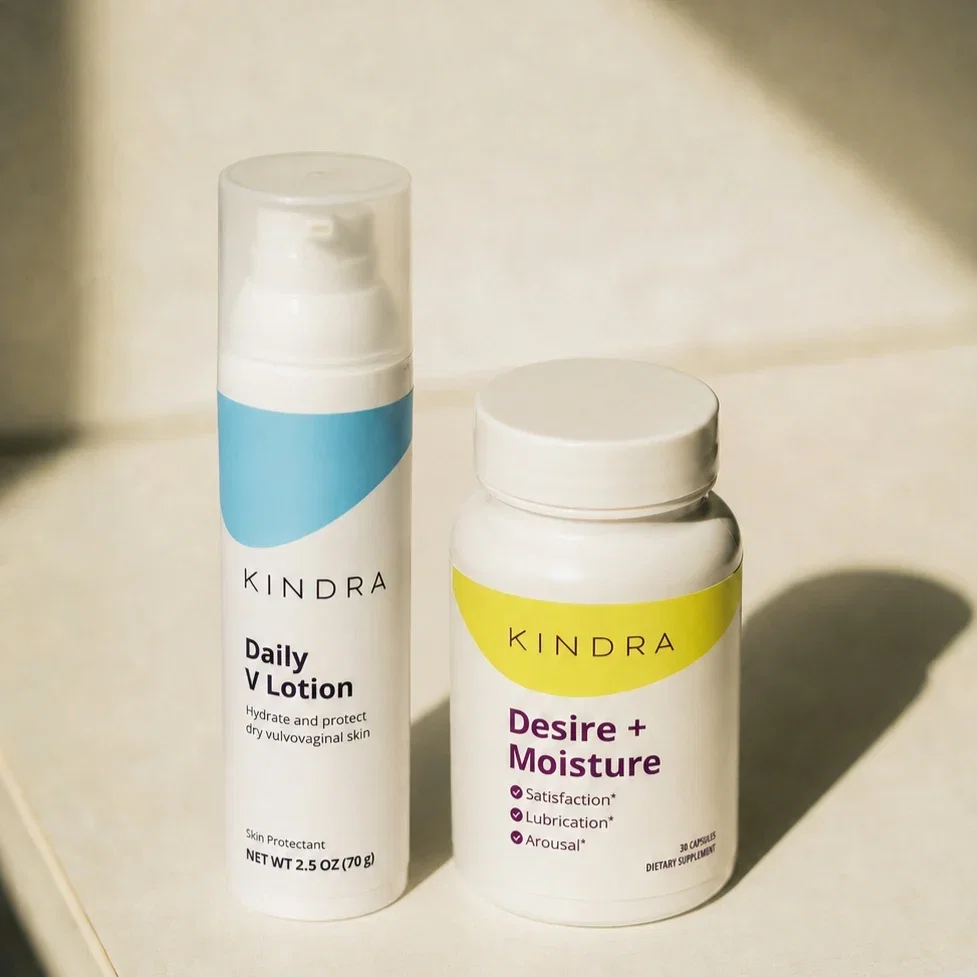 Kindra Daily V Lotion and Desire + Moisture