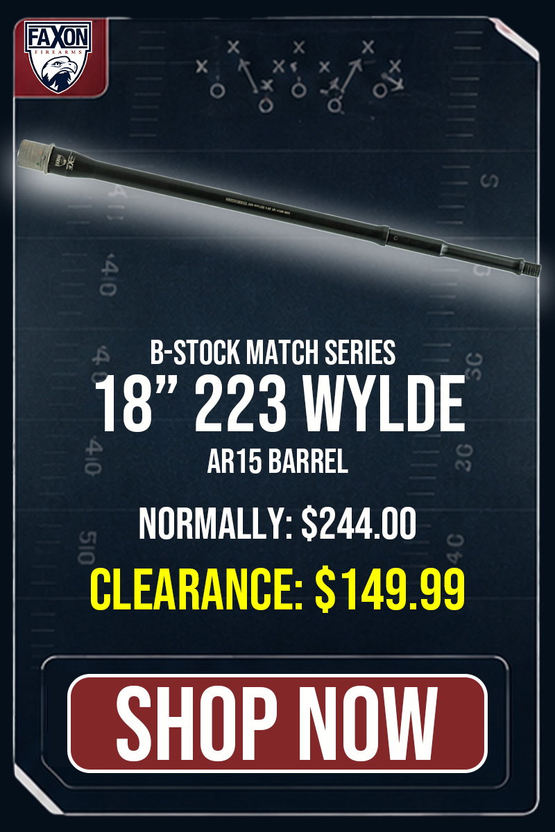 B-Stock 18 Gunner .223 Wylde - Match Series