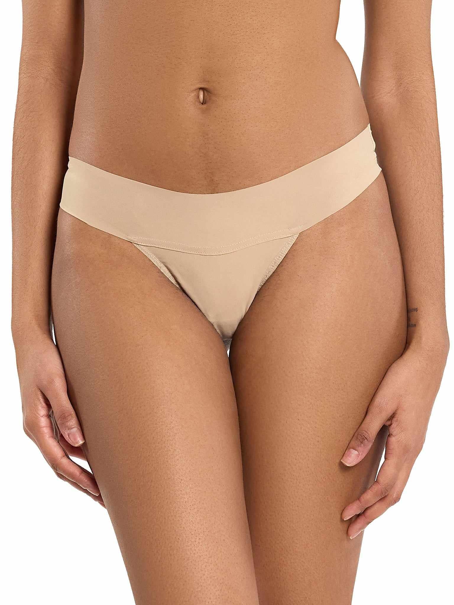 Image of BreatheSoft™ Natural Rise Thong Taupe
