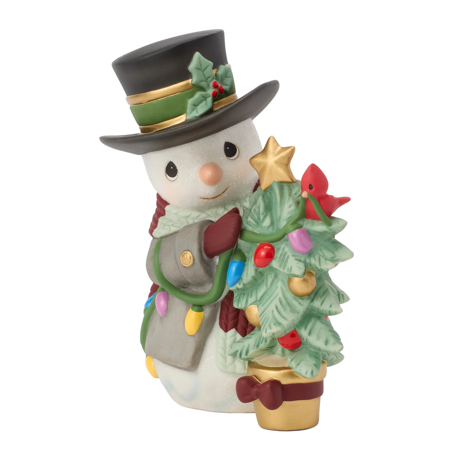 Image of Even The Smallest Tree Can Shine The Brightest With Love Annual Snowman Figurine