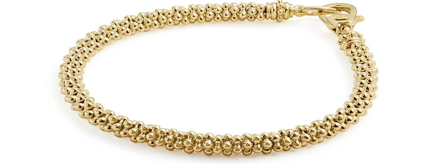 18K Gold Beaded Bracelet