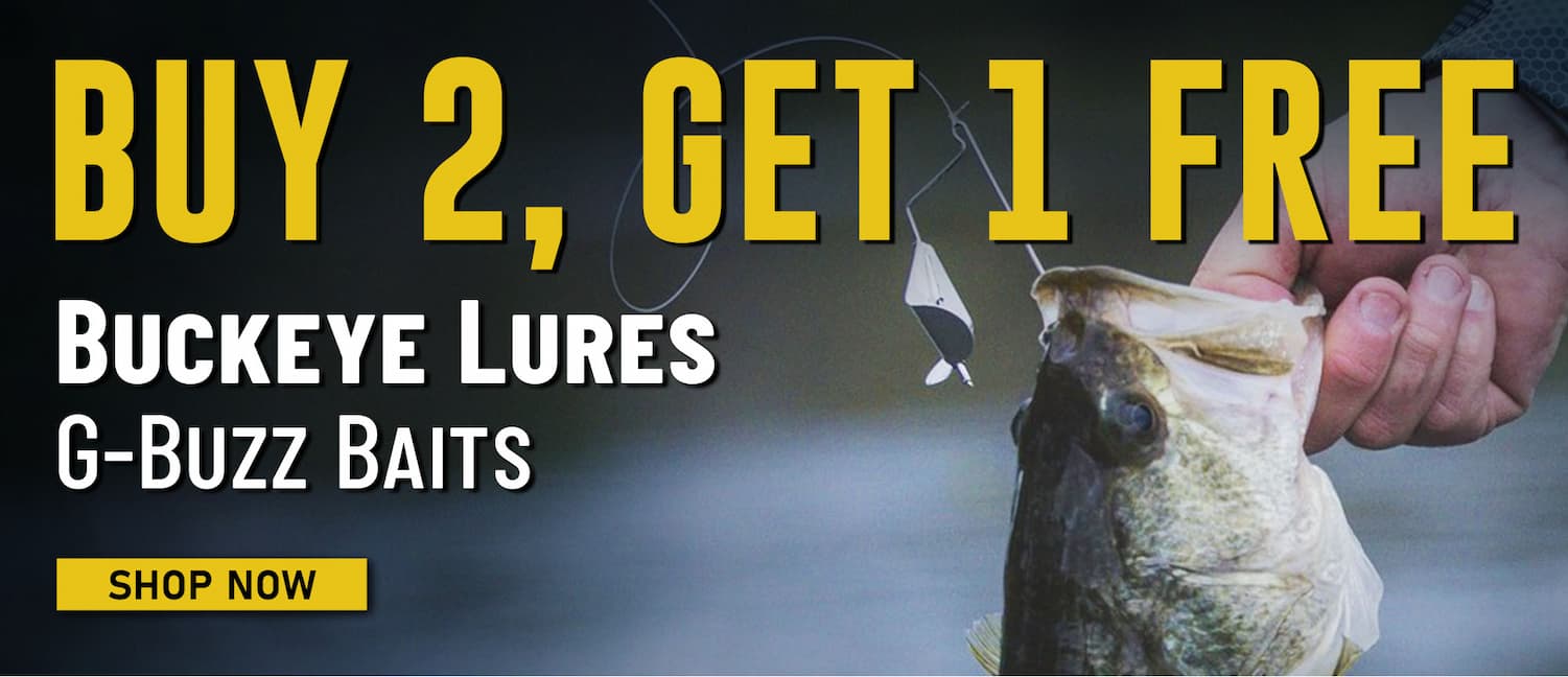 Buy 2, Get 1 Free Buckeye Lures G-Buzz Baits Shop Now