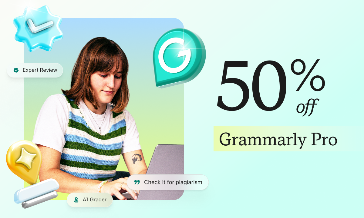 50% off Grammarly Pro
