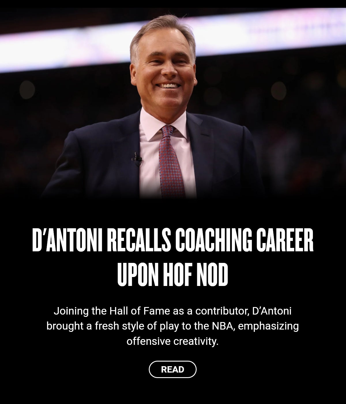 D'Antoni recalls coaching career upon HOF nod