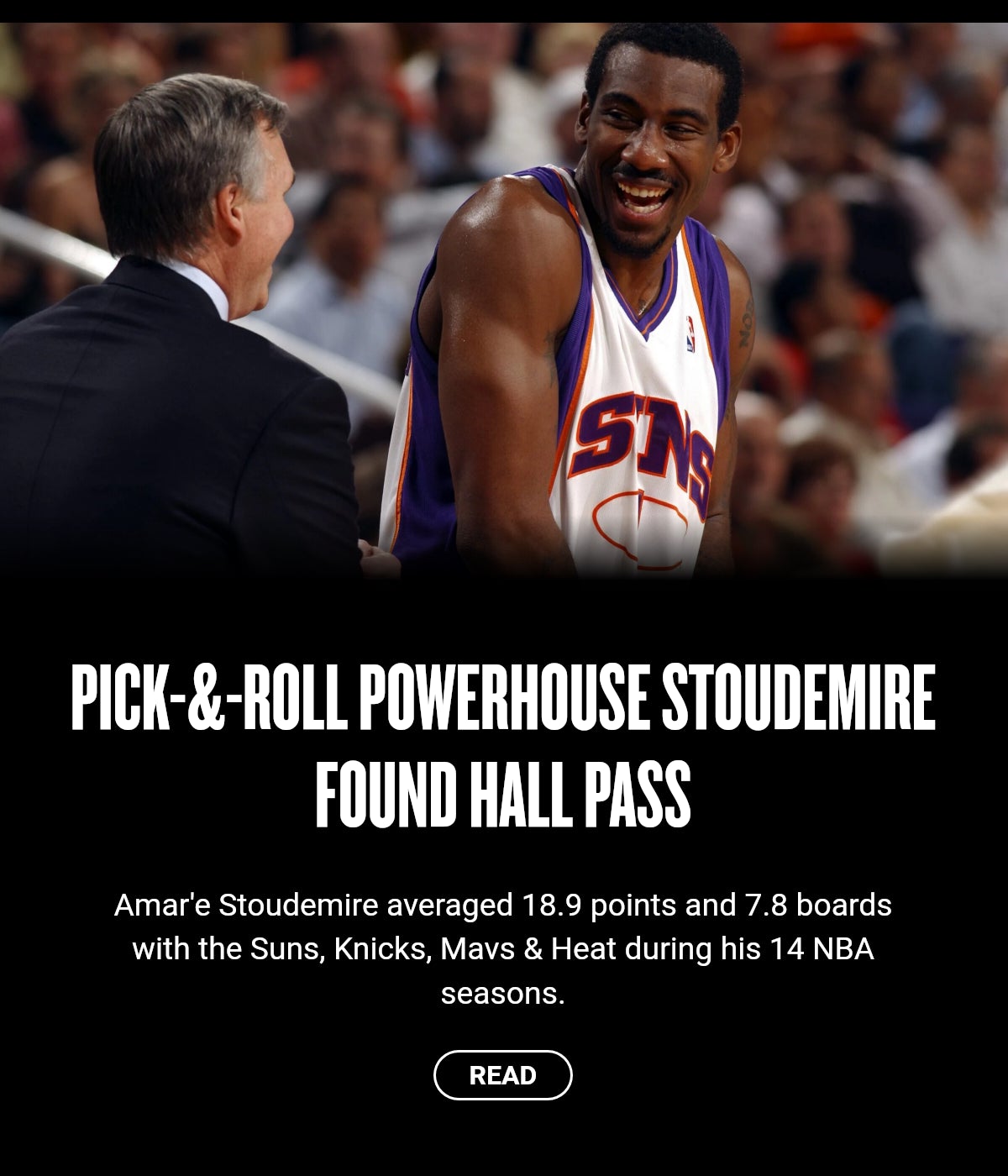 Pick-&-roll powerhouse Stoudemire found Hall pass