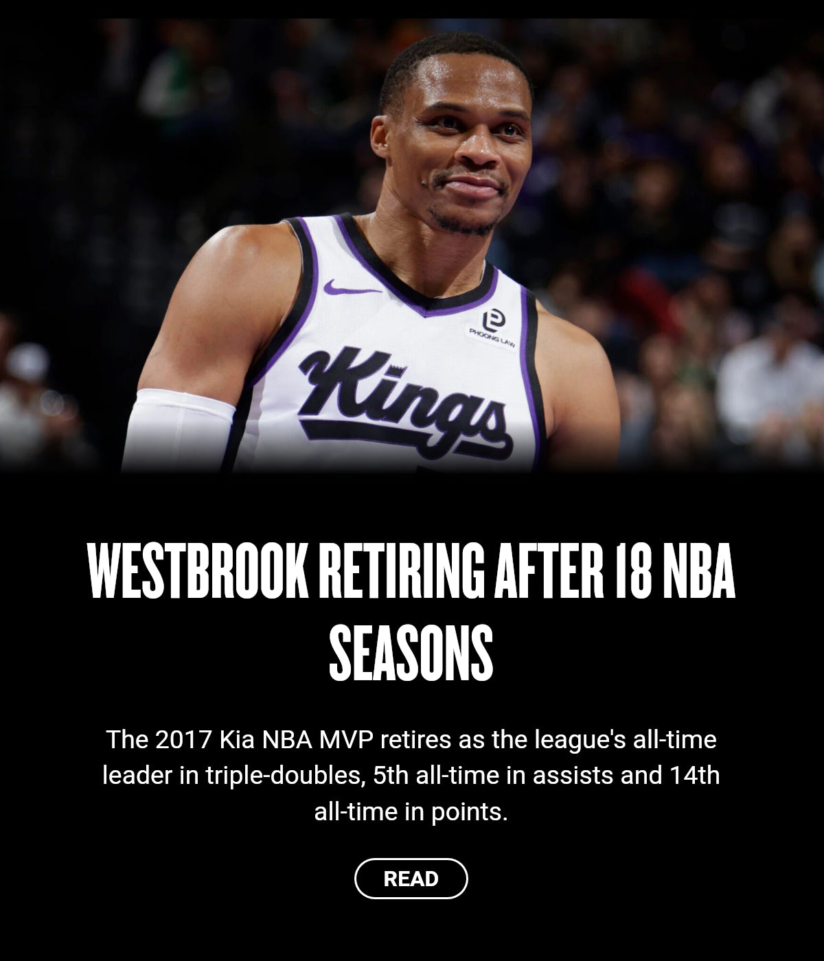 Westbrook retiring after 18 NBA seasons