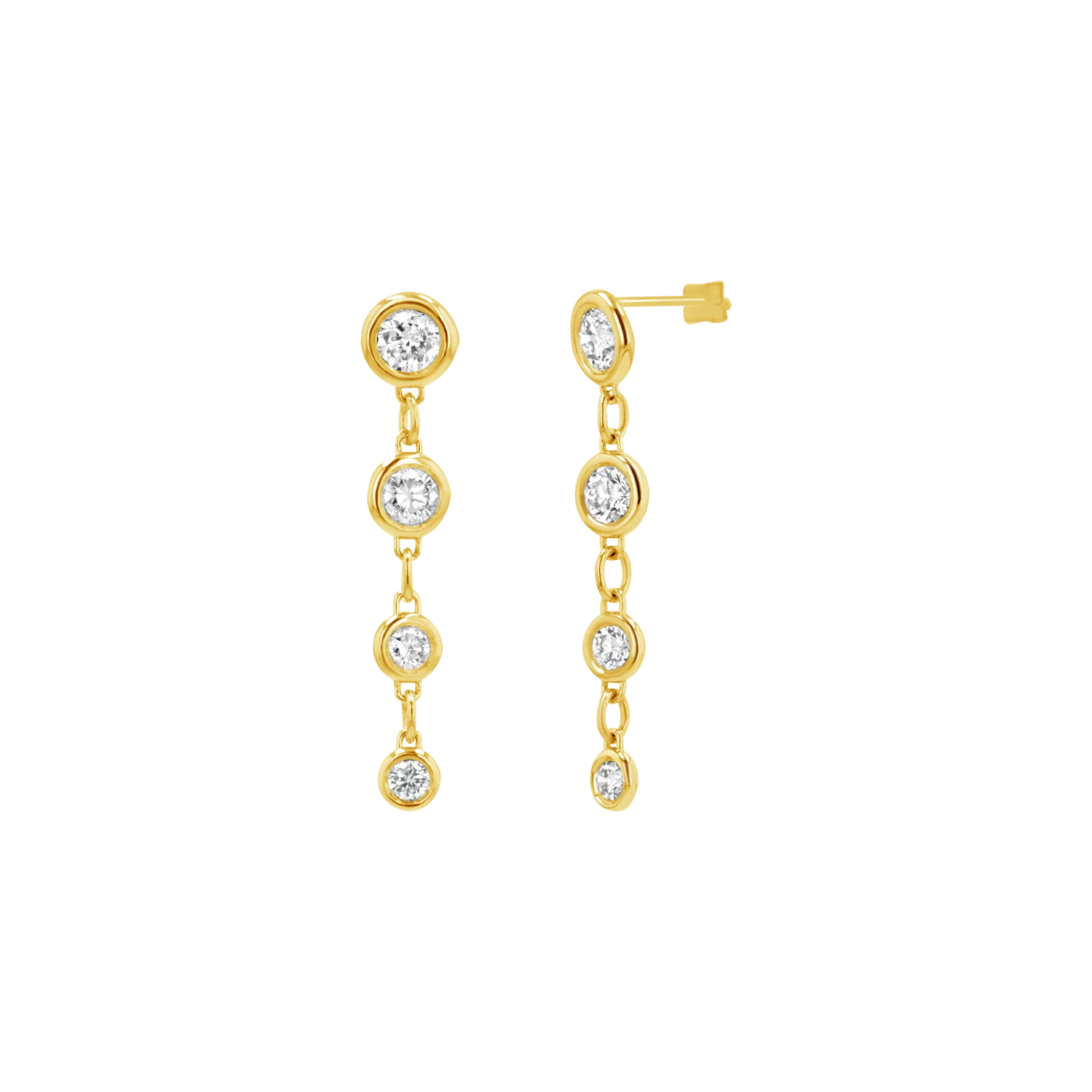 Image of Classic Diamond Drop Earrings